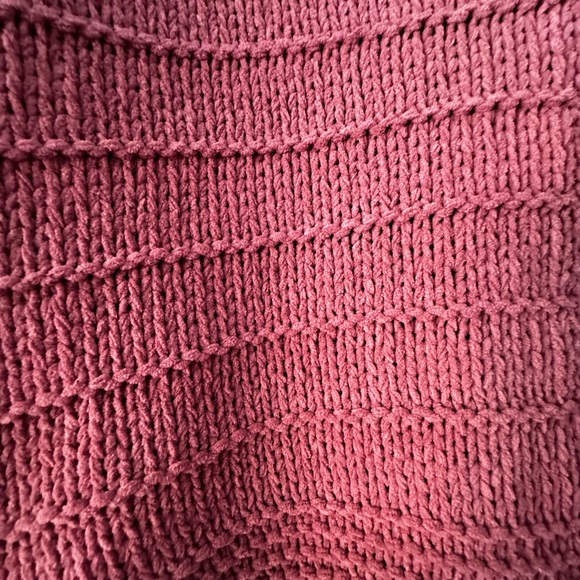 🌸 Hazel Moon Rose Pink Chunky Knit Button Cardigan Sweater Size M NWOT - Picture 2 of 10